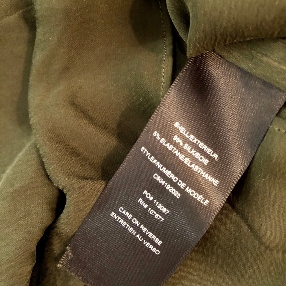 Alice and Olivia olive green silk romper! - Picture 5 of 5